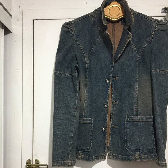 VINTAGE DKNY JEANS SLIM FIT JACKETS SIZE M - Picture 3 of 12